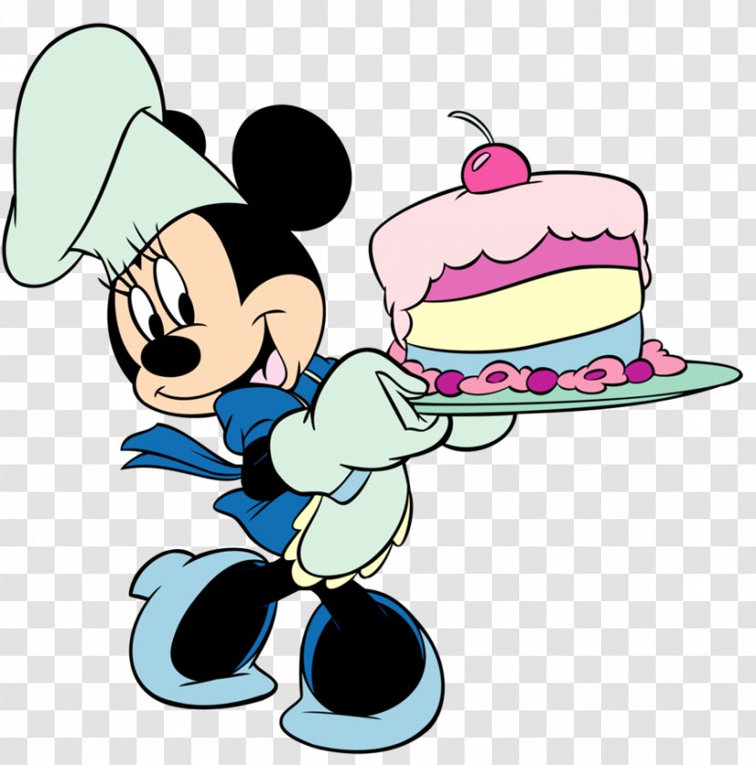 Minnie Mouse Mickey Birthday Cake Cupcake Chocolate - Coloring Book - Free Panther Clipart Transparent PNG