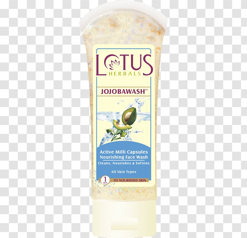 Cleanser Lotus Herbals Safe Sun 3-In-1 Matte Look Daily Sunblock SPF-40 Jojoba Skin Exfoliation - Wash Transparent PNG