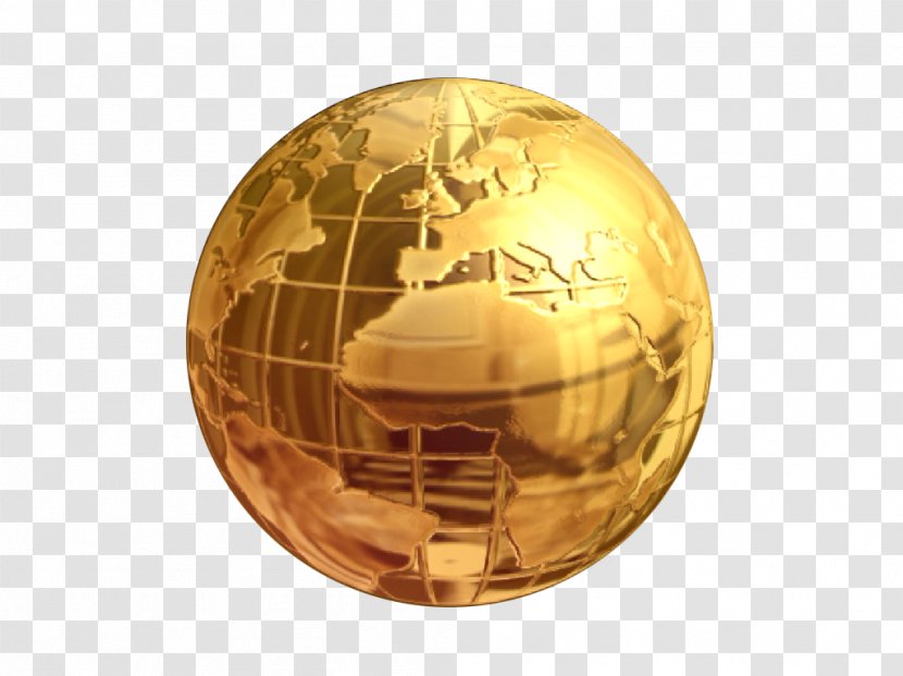 Earth Google Images Gold - Golden Transparent PNG