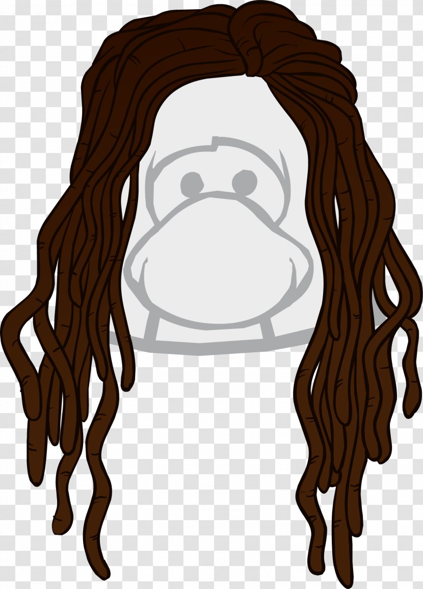 Club Penguin Dreadlocks Evie Hair - Jam Transparent PNG