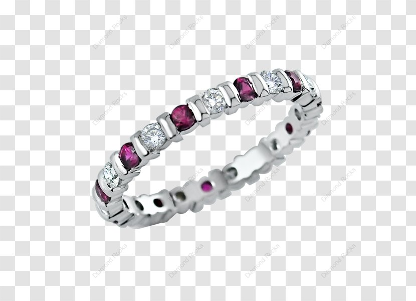 Ruby Eternity Ring Gold Diamond - Body Jewellery Transparent PNG