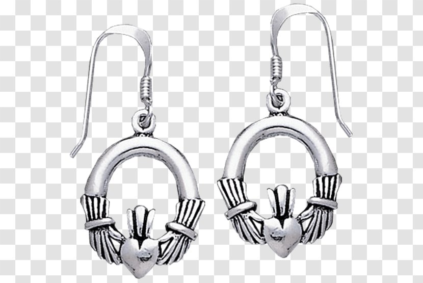 Earring Claddagh Ring Gold Jewellery Silver - Irish People Transparent PNG