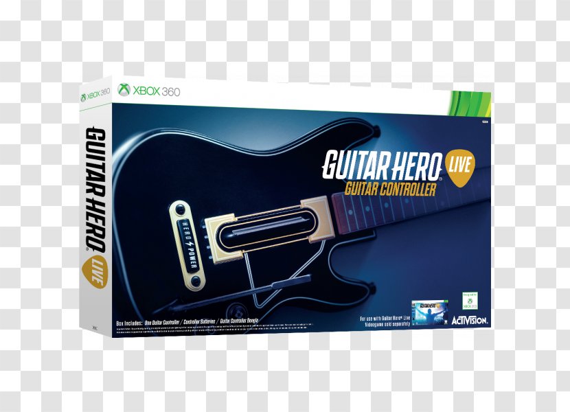 Guitar Hero Live Controller II DJ 2 Rock Band 4 - Electric Transparent PNG