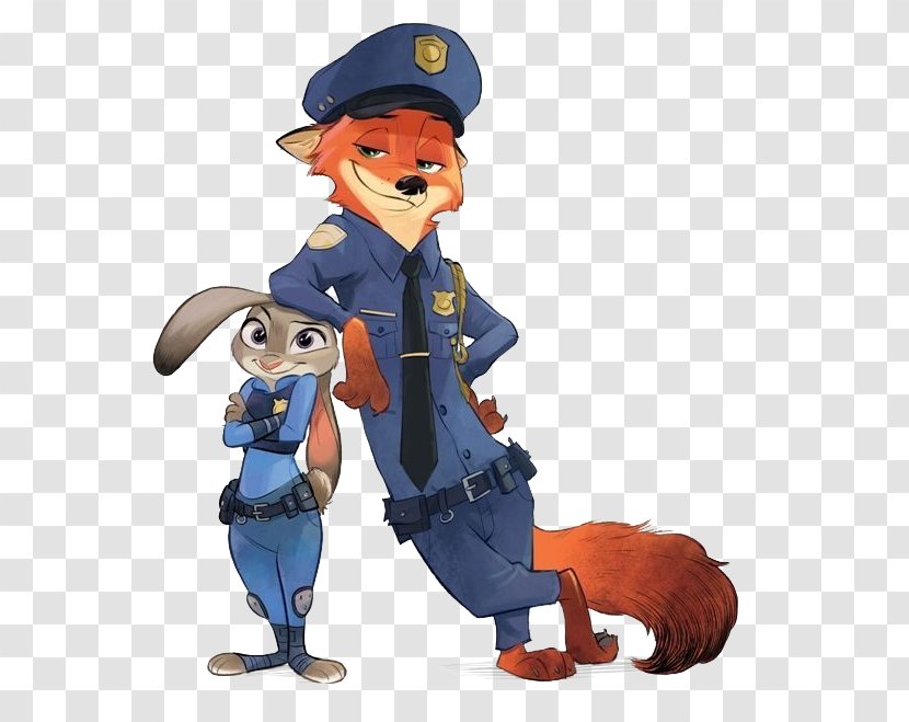 Lt. Judy Hopps Nick Wilde Police Officer Buddy Cop Film - Walt Disney Company - Hustle Transparent PNG