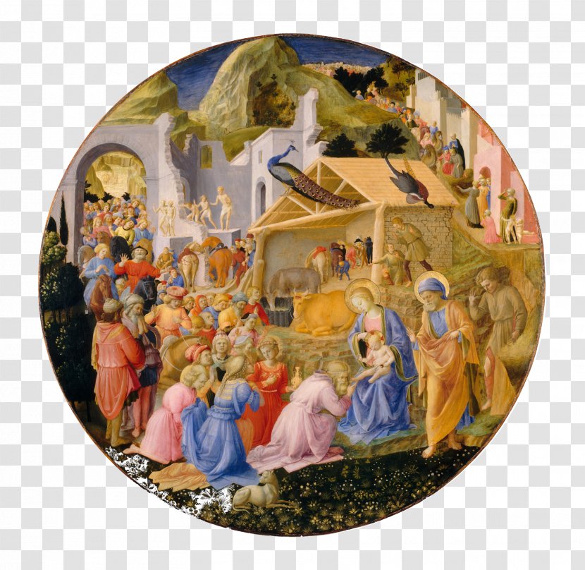 National Gallery Of Art Adoration The Magi Renaissance Painting Painter - Fra Angelico Transparent PNG