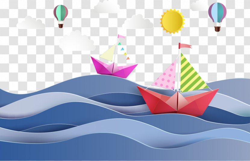 Paper First 5 San Diego - Boat - Vector And Sea Transparent PNG