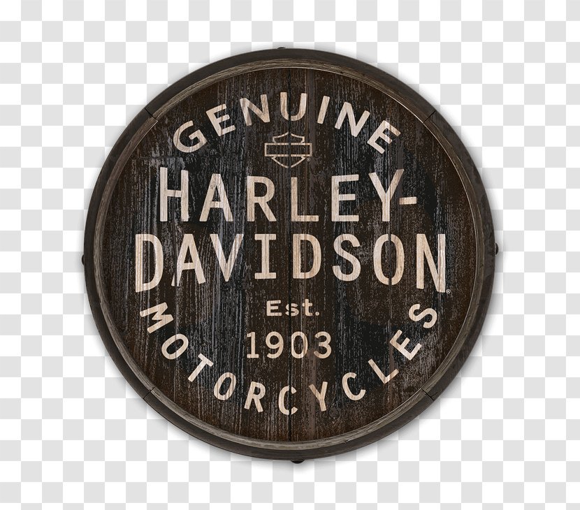 Harley-Davidson Motorcycle Barrel Stencil Label - Logo Transparent PNG