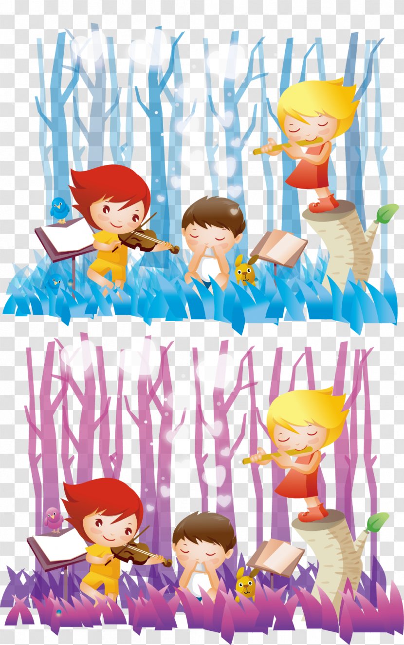 Graphic Design Illustration - Vecteur - Children's Winter Vector Material Transparent PNG