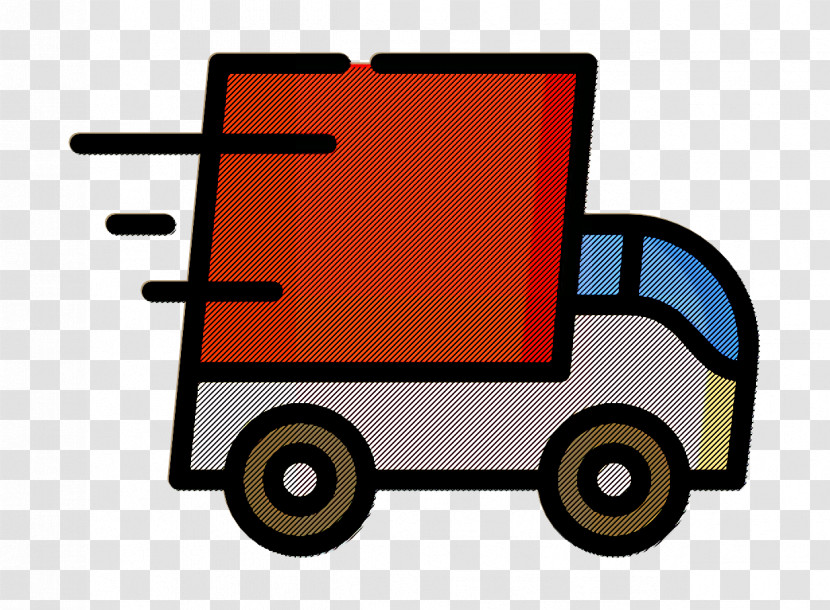 E-Commerce Icon Speed Icon Delivery Truck Icon Transparent PNG