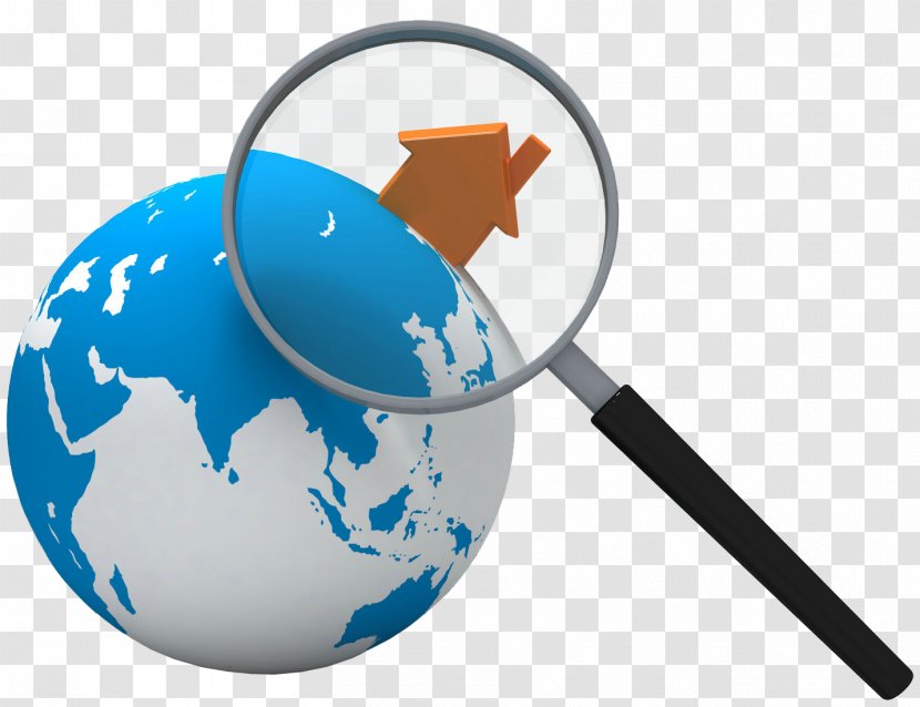 Second World War Globe Map - Earth And Magnifying Glass Transparent PNG