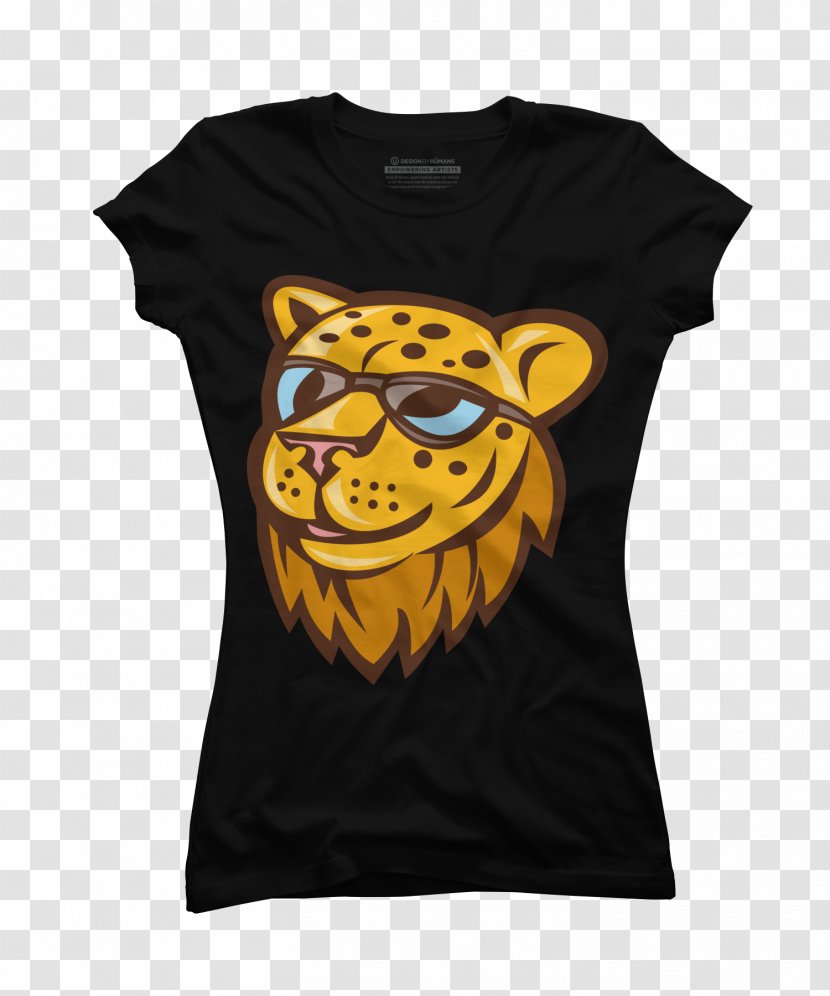 T-shirt Clothing Shake Away Crew Neck Sleeve - T Shirt - Cheetah Transparent PNG