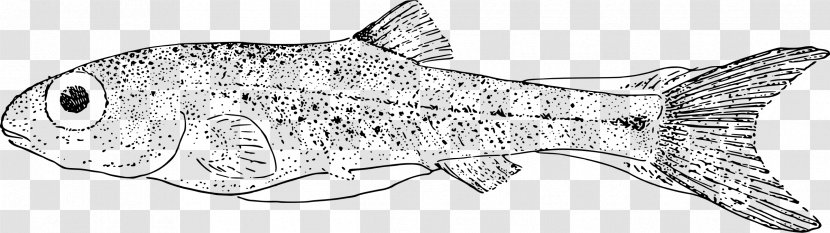 Line Art Clip - Dots Per Inch - Swimming Fish Transparent PNG