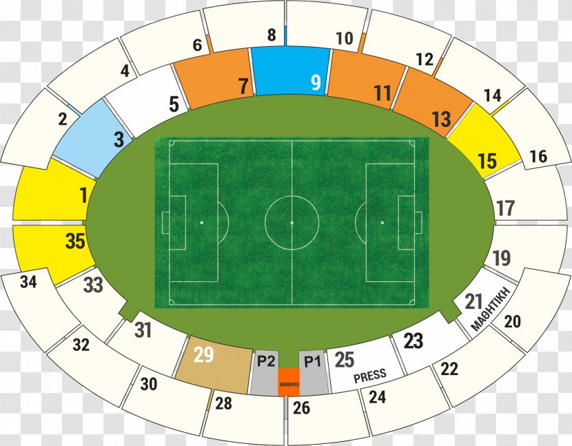 AEK Athens F.C. Season Ticket Stadium Football - Map Maker Transparent PNG