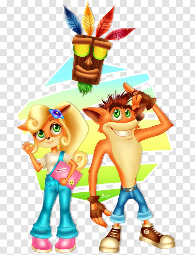 Vertebrate Clip Art Illustration Figurine Legendary Creature - Crash Bandicoot Birthday Card Transparent PNG