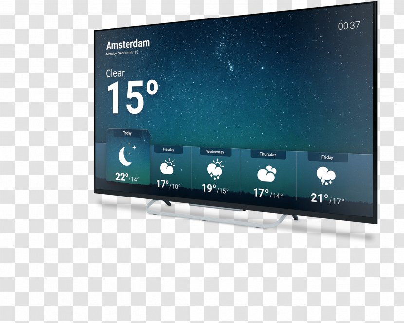 LED-backlit LCD Television Philips 4K Resolution - Electronics - Android Mockup Transparent PNG