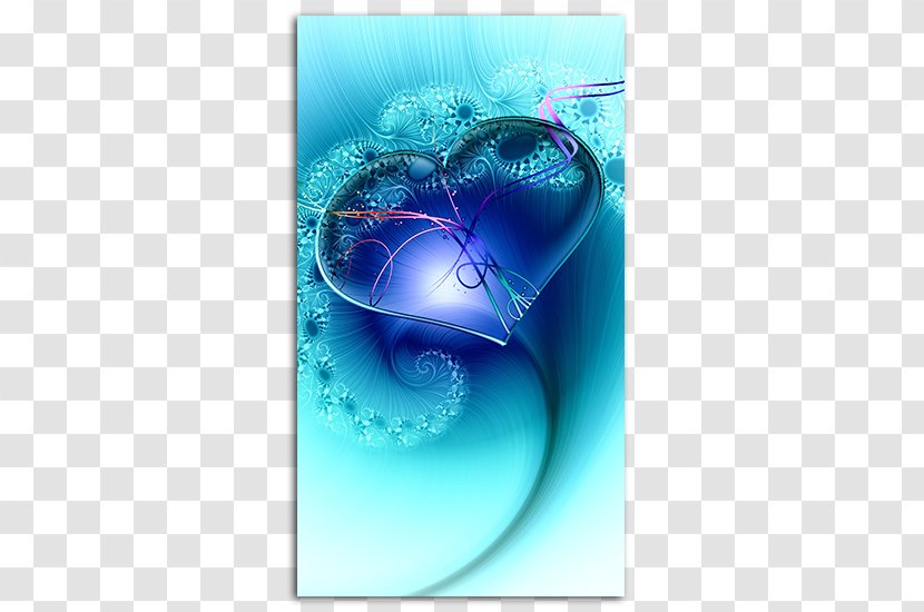 Desktop Wallpaper Heart High-definition Television - Fractal Art - Mobile Phone Screensavers Transparent PNG