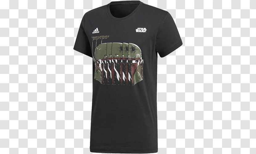 T-shirt Boba Fett Adidas Crew Neck - Star Wars Transparent PNG