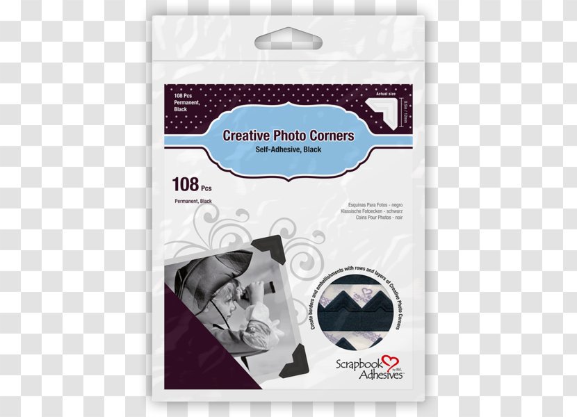 Paper Adhesive Tape Wedding Invitation Photo Corners - Creativity - Creative Corner Transparent PNG