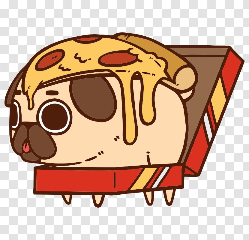 Pug Puppy Burrito Pizza Transparent PNG