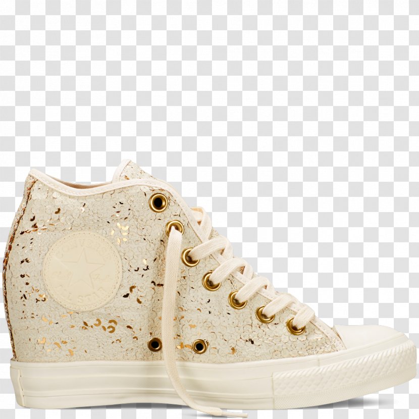 Sports Shoes Chuck Taylor All-Stars Converse Wedge - White - Bling For Women Transparent PNG