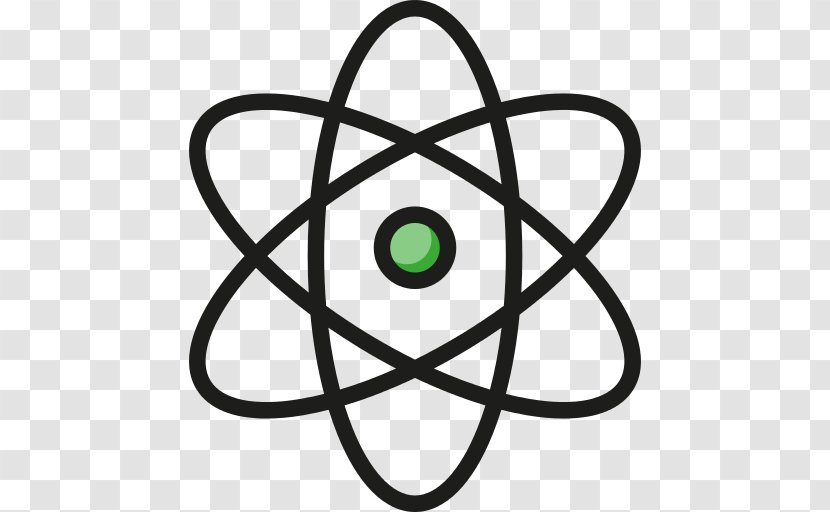 Science Symbols Atom - Quantum - Line Art Transparent PNG
