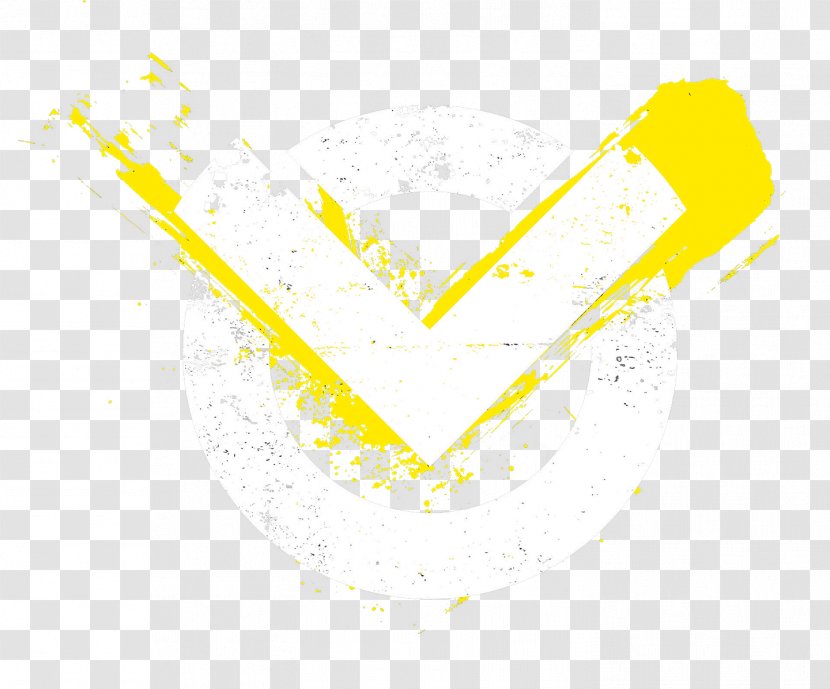 Line Point Angle - Yellow Transparent PNG