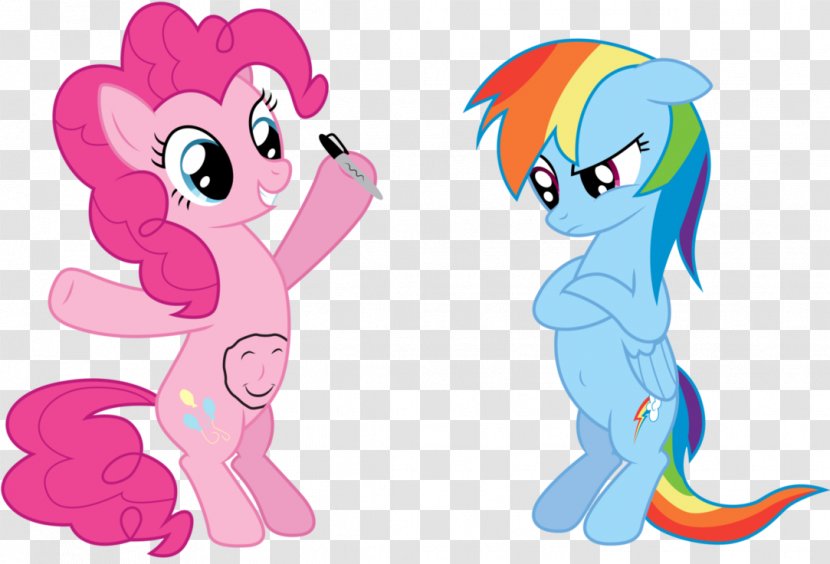 Pony Pinkie Pie Horse Rainbow Dash Navel - Cartoon Transparent PNG