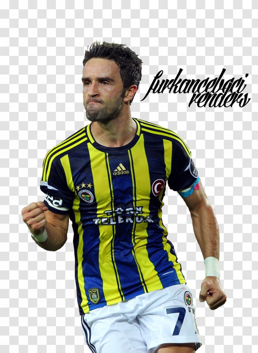 Gökhan Gönül Fenerbahçe S.K. Turkish Cup Beşiktaş J.K. Football Team Soccer Player - T Shirt - Sports Uniform Transparent PNG