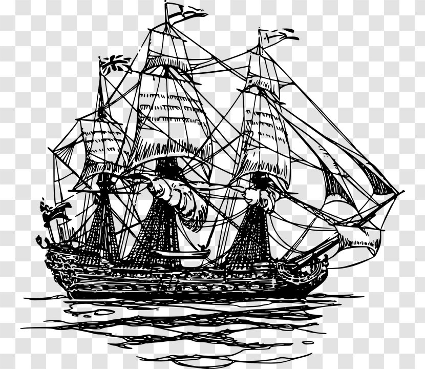 Sailing Ship Clip Art - Caravel Transparent PNG