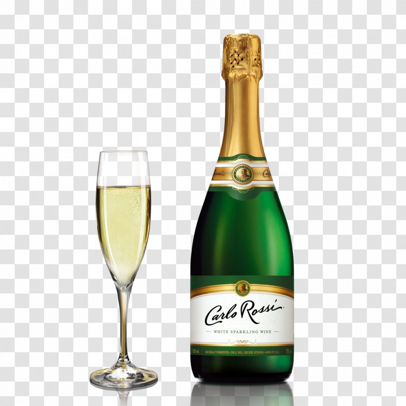 Champagne Wine Cup Bottle - Glass Transparent PNG