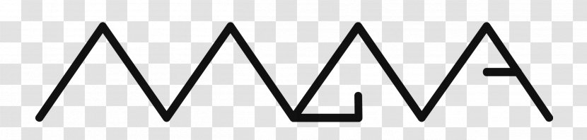 Logo Line Brand Angle - Black And White Transparent PNG