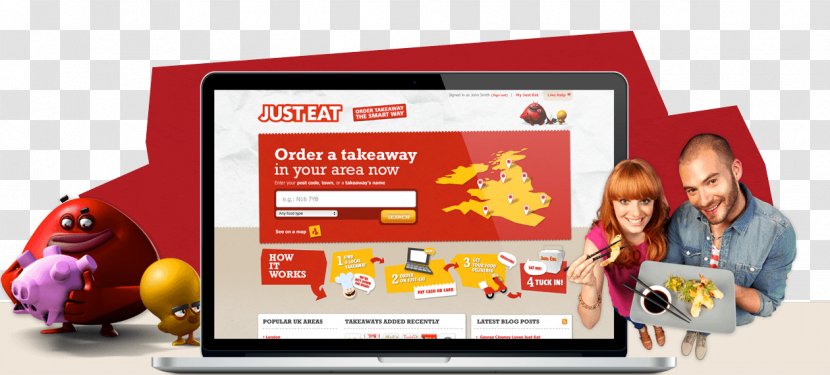 Take-out Just Eat Online Food Ordering Coupon Delivery - Business - Promotion Flyer Transparent PNG
