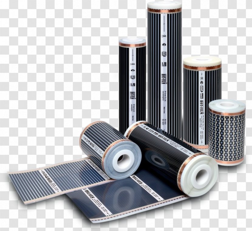 Foil Floor Berogailu Heating Film System - Cylinder - Heat Transparent PNG