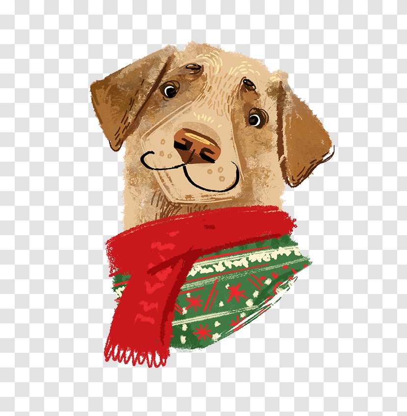 Hand-painted Christmas Dog Avatar - Sporting Group - Crossbreeds Transparent PNG