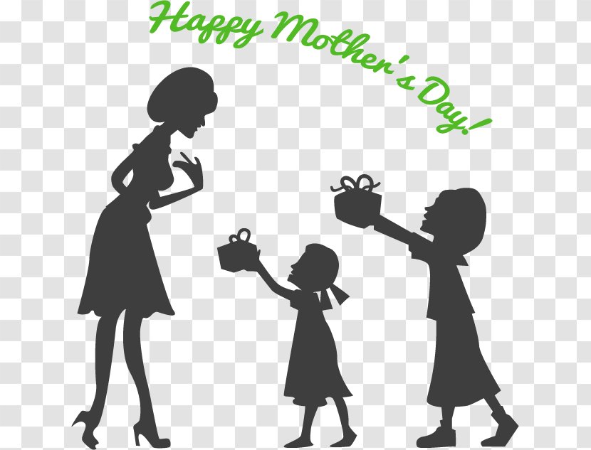 Mother's Day Silhouette Child - Public Relations Transparent PNG