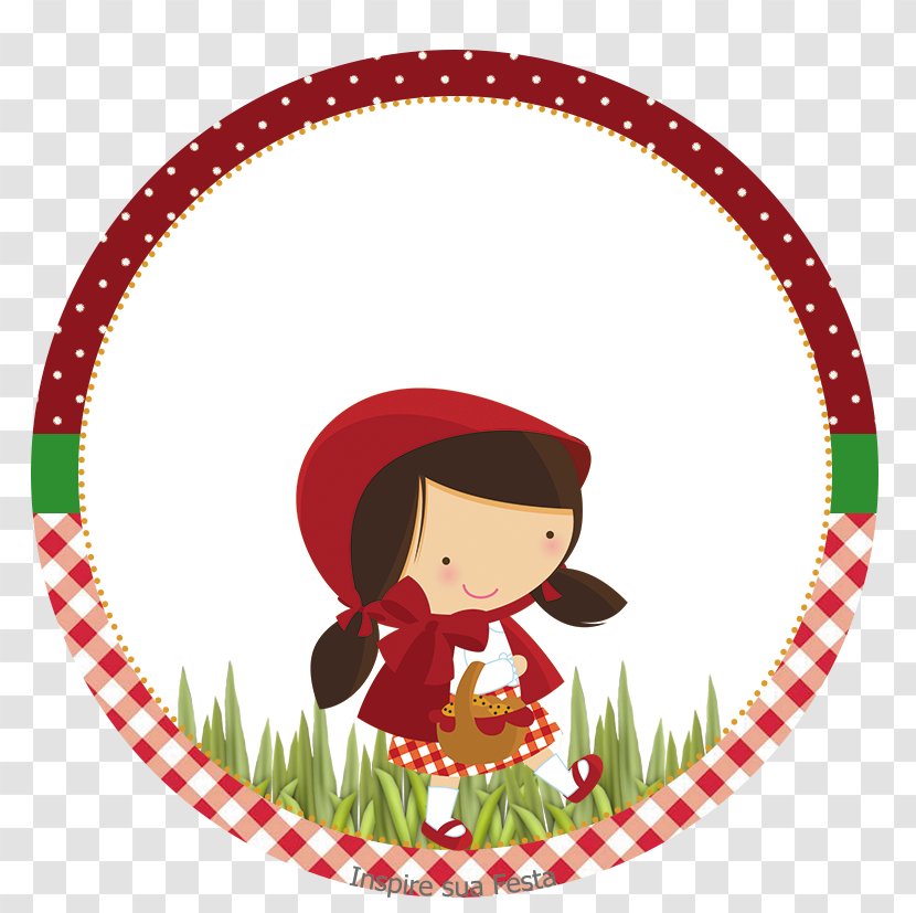 Little Red Riding Hood Big Bad Wolf Clip Art - Dishware Transparent PNG