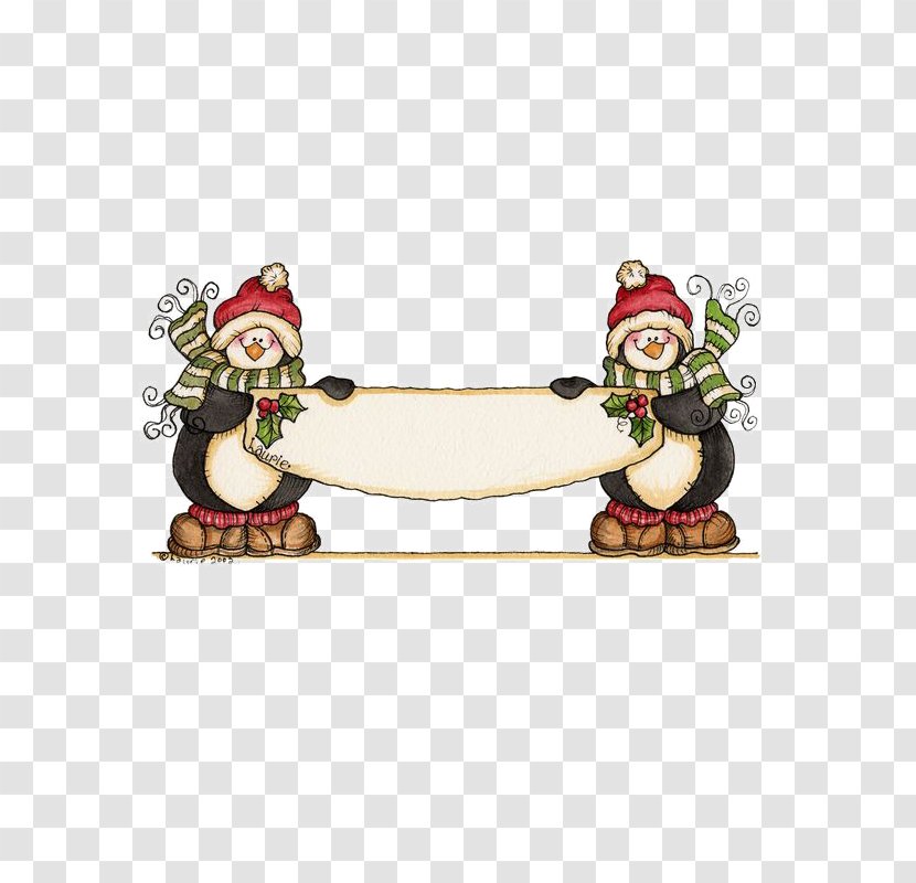 Morning Greeting Christmas Penguin - Love - Snowman Text Decoration Box Transparent PNG