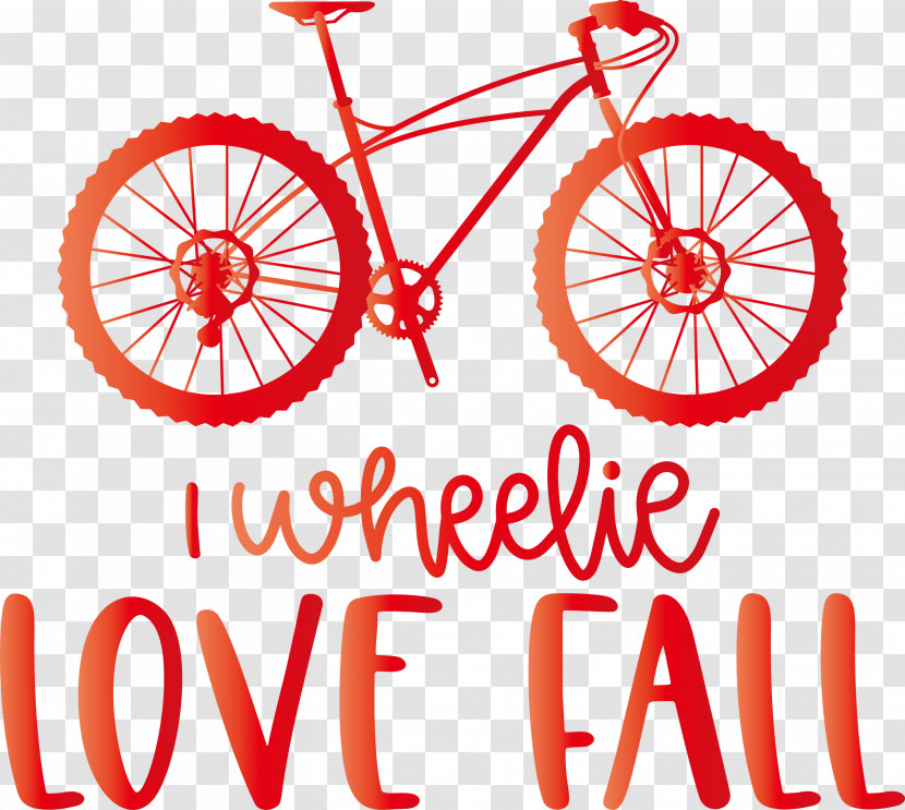 Love Fall Love Autumn I Wheelie Love Fall Transparent PNG