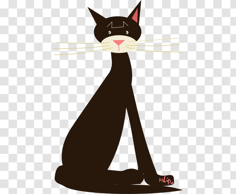 Kitten Black Cat Whiskers Domestic Short-haired - Shorthaired - Graphic Transparent PNG