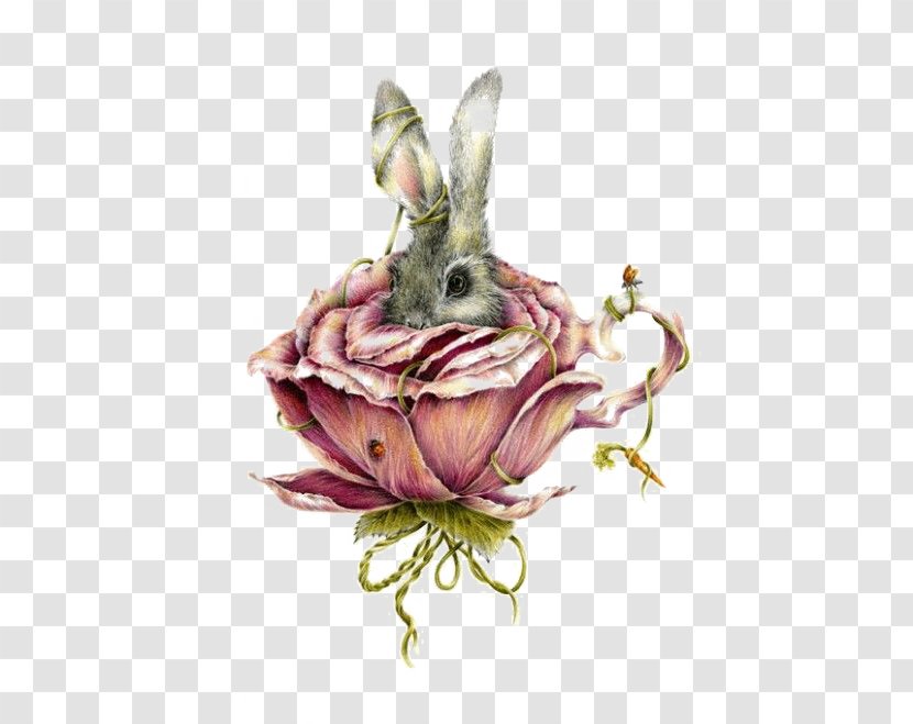 Alices Adventures In Wonderland Drawing Courtney Brims Artist Illustration - Teacup Bunny Transparent PNG