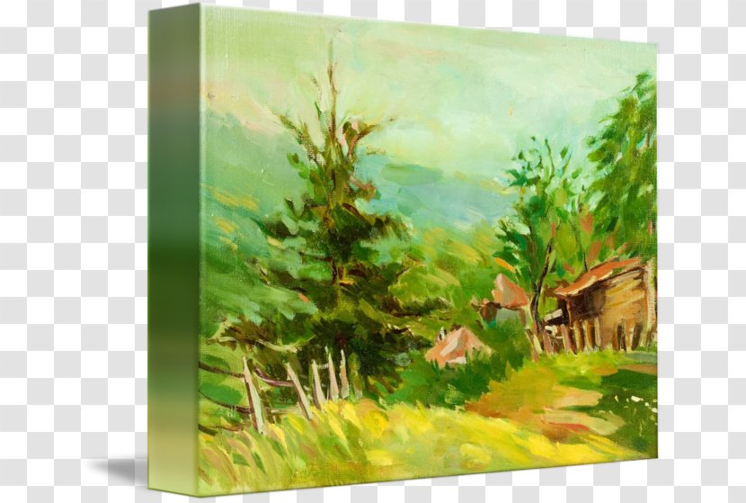 Oil Painting Installation Art Canvas Watercolor - Vegetation Transparent PNG