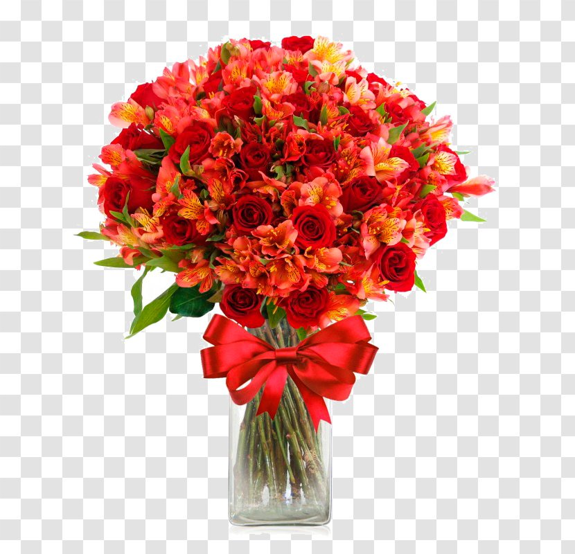 Flower Bouquet Garden Roses Transvaal Daisy Dianthus Plus, Chrysanthemum - Amor Transparent PNG