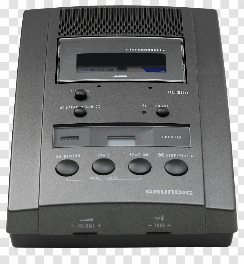 Microcassette Electronics Dictation Machine Compact Cassette Analog Signal - Grundig Business Systems - Audio Transparent PNG