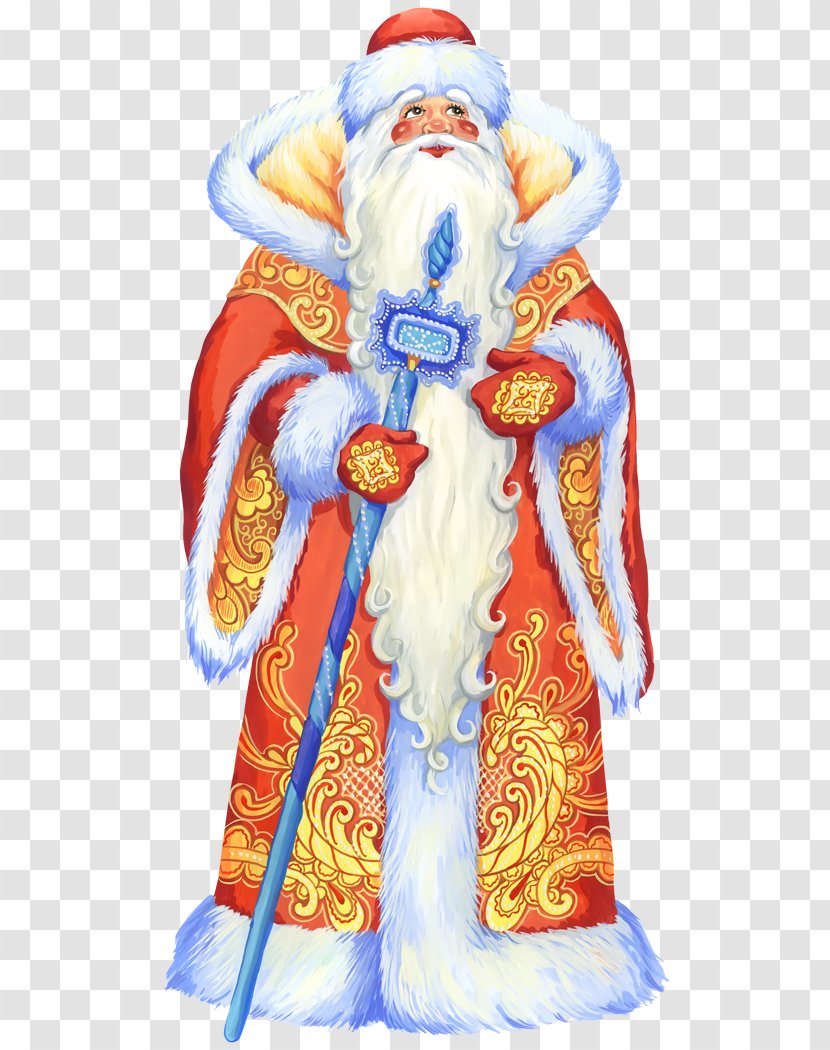 Ded Moroz Santa Claus Snegurochka Père Noël Christmas Day - Costume Design Transparent PNG