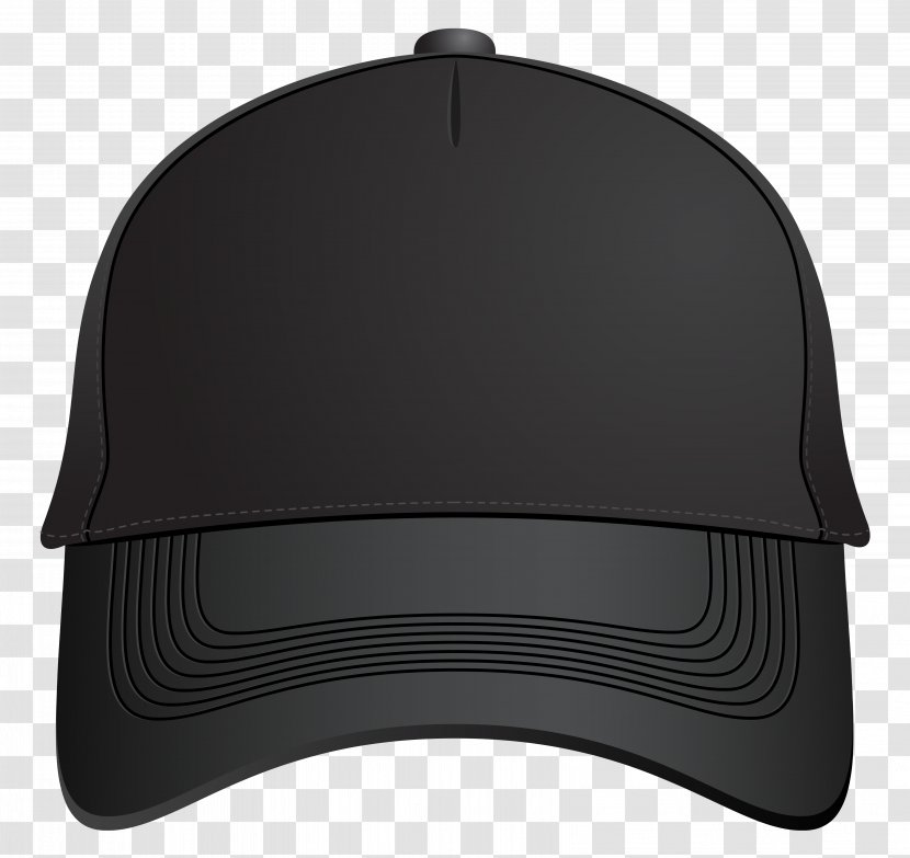 Baseball Cap Hat Clip Art - Black - Photos Transparent PNG