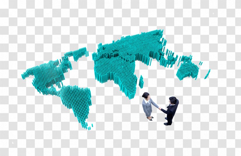 Handshake Businessperson - Information - World Map Cooperation Transparent PNG