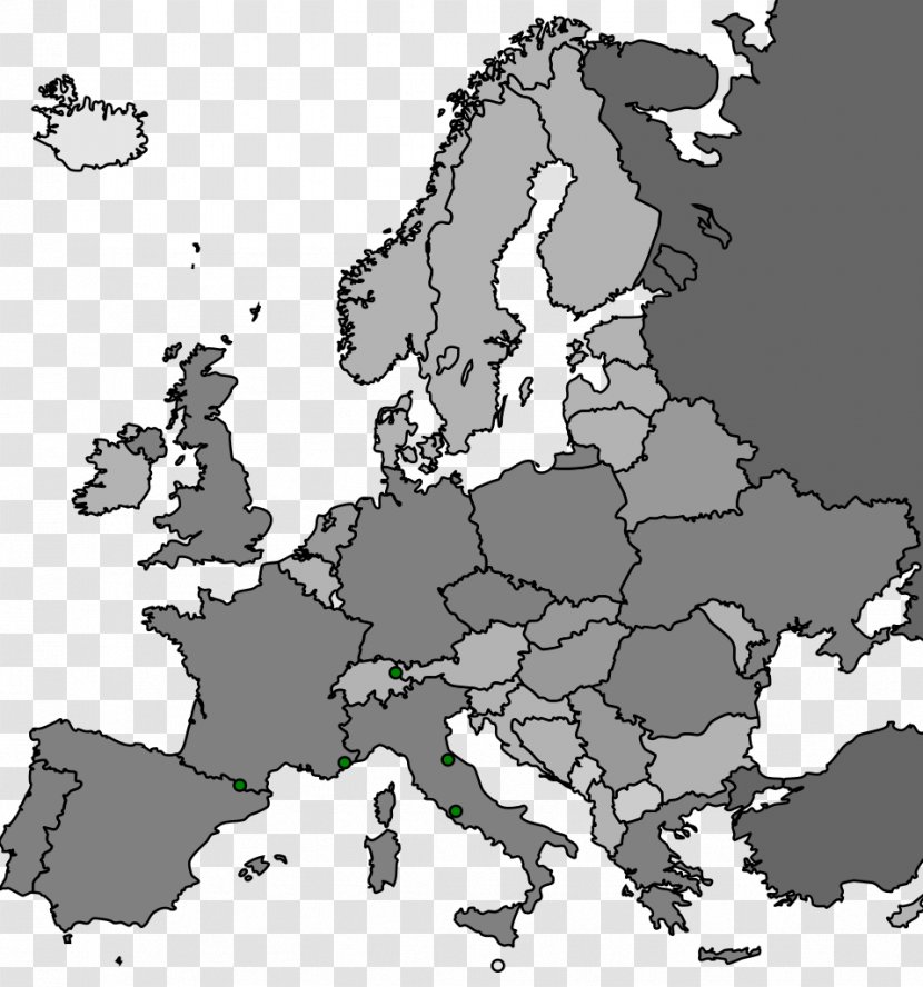 European Union World Map Blank - Of Europe Transparent PNG