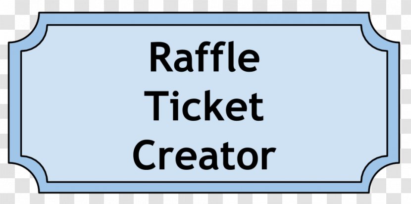 Raffle Template Microsoft Word Ticket Transparent PNG
