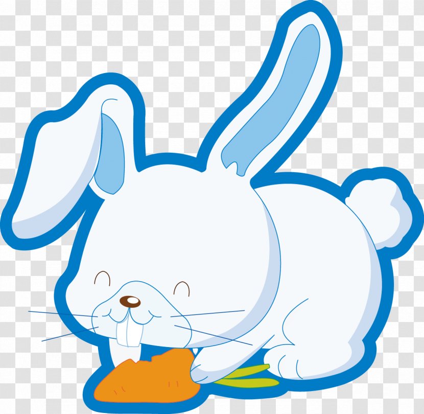 Easter Bunny Cartoon Coloring Book Drawing Clip Art - Rabbit Vector Transparent PNG