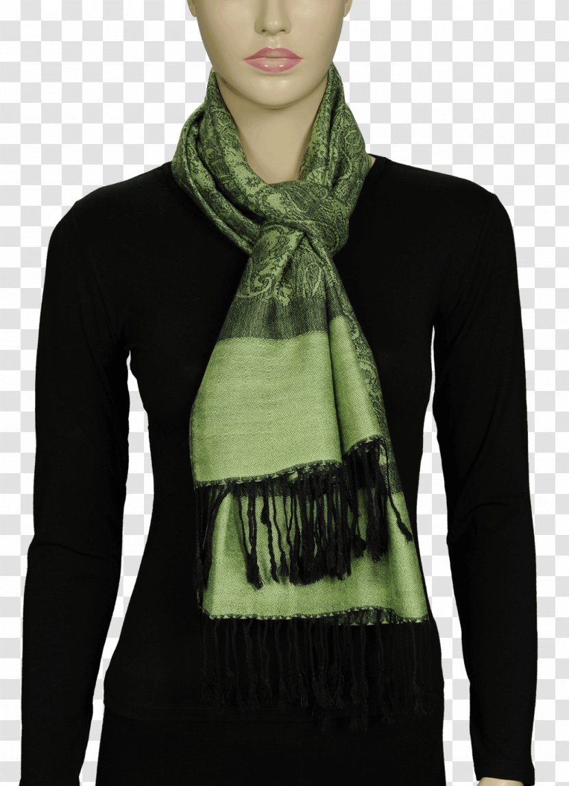 Scarf Stole Green Neck Black Transparent PNG